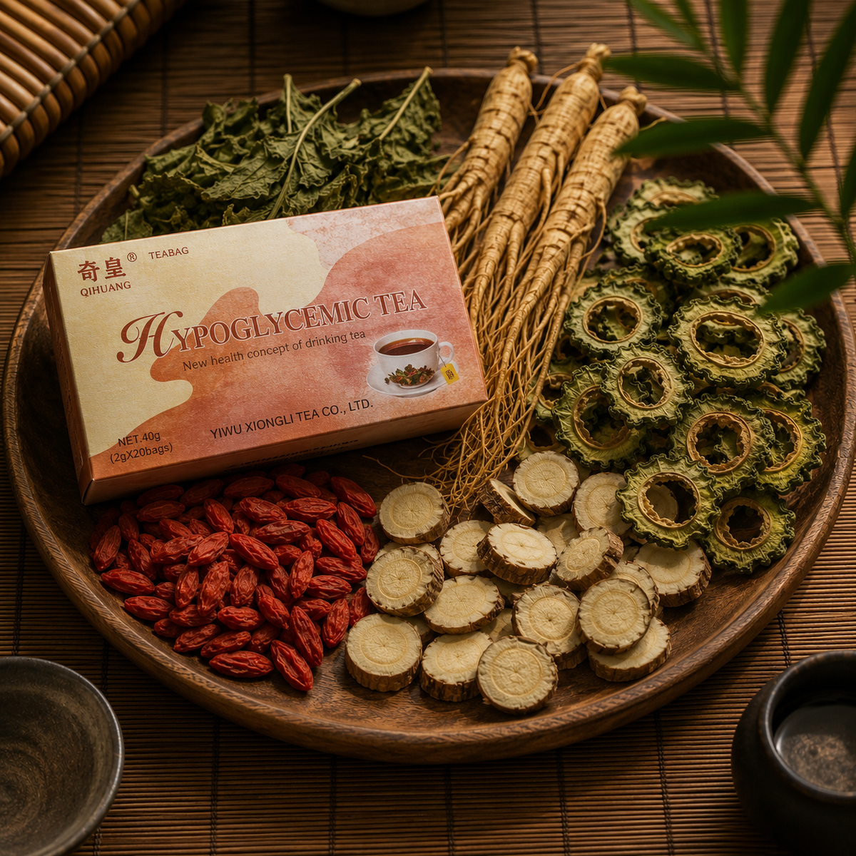En 20 jours Régule Naturellement ton Taux de Sucre avec Thé Hypoglycémie  (40g · 20 sachets)