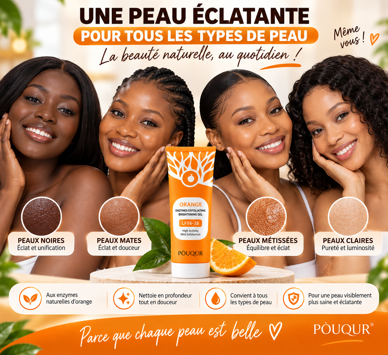 Gel Exfoliant à l’Orange