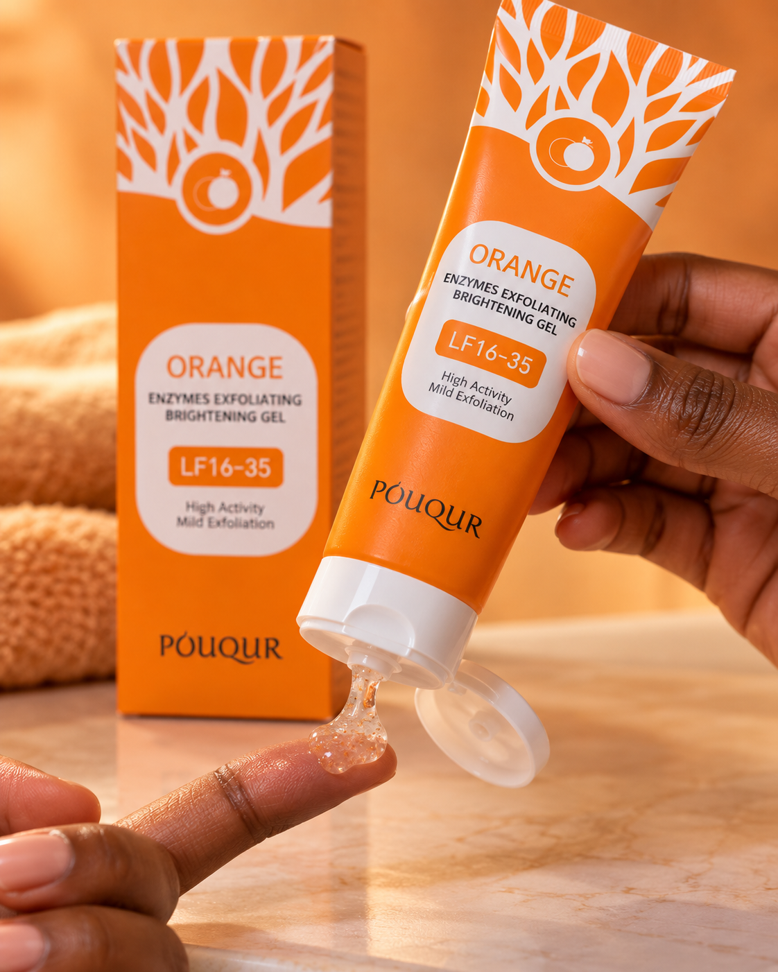 Utilisation du Gel Exfoliant à l’Orange
