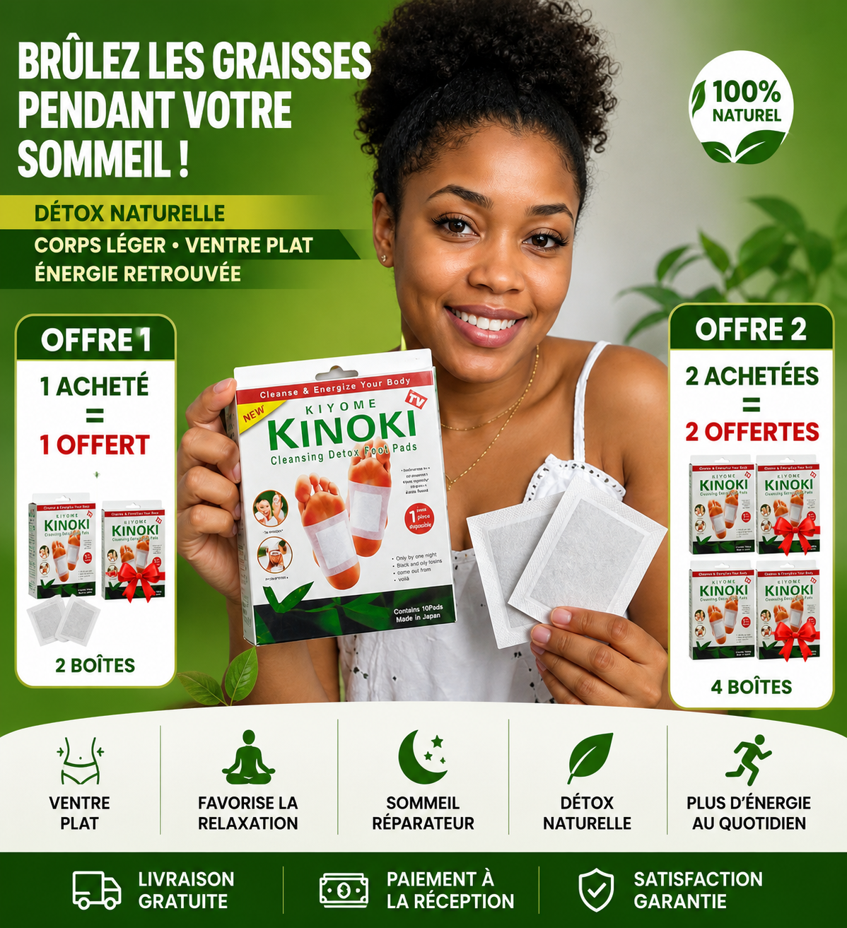 En 5 jours Éliminez les toxines, la fatigue et les douleurs… pendant que vous dormez !